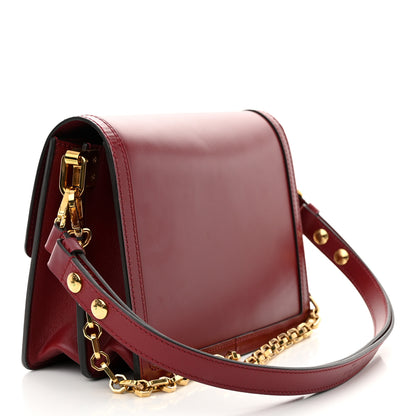 Louis Vuitton LOUIS VUITTON Smooth Calfskin Dauphine MM Cherry Berry 3 of 10