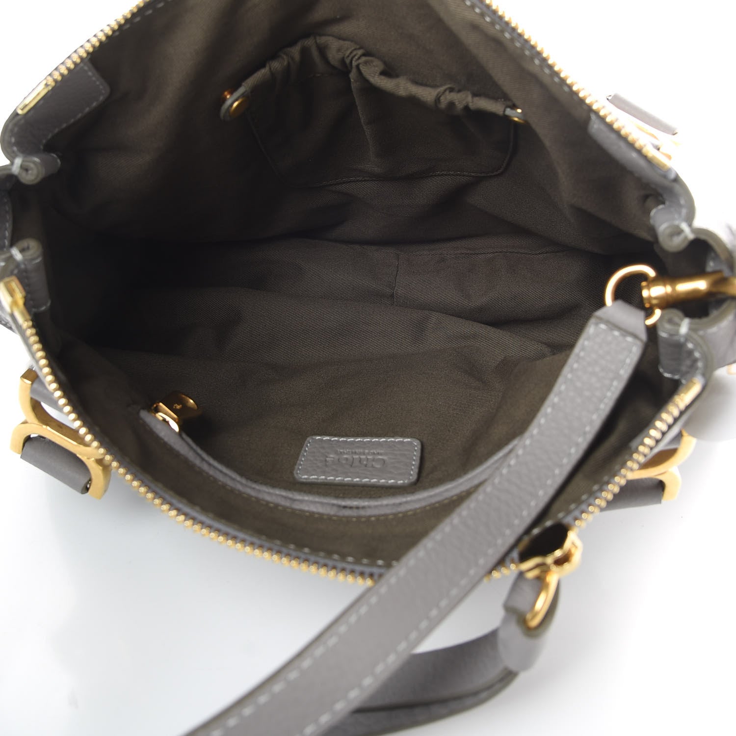 Chloe Calfskin Medium Marcie Satchel Cashmere Grey 5 of 10