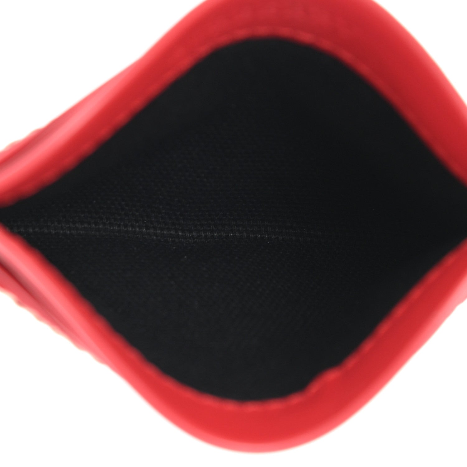 Burberry Soft Grain Calfskin Haymarket Check Izzy Card Case Red 5 of 8