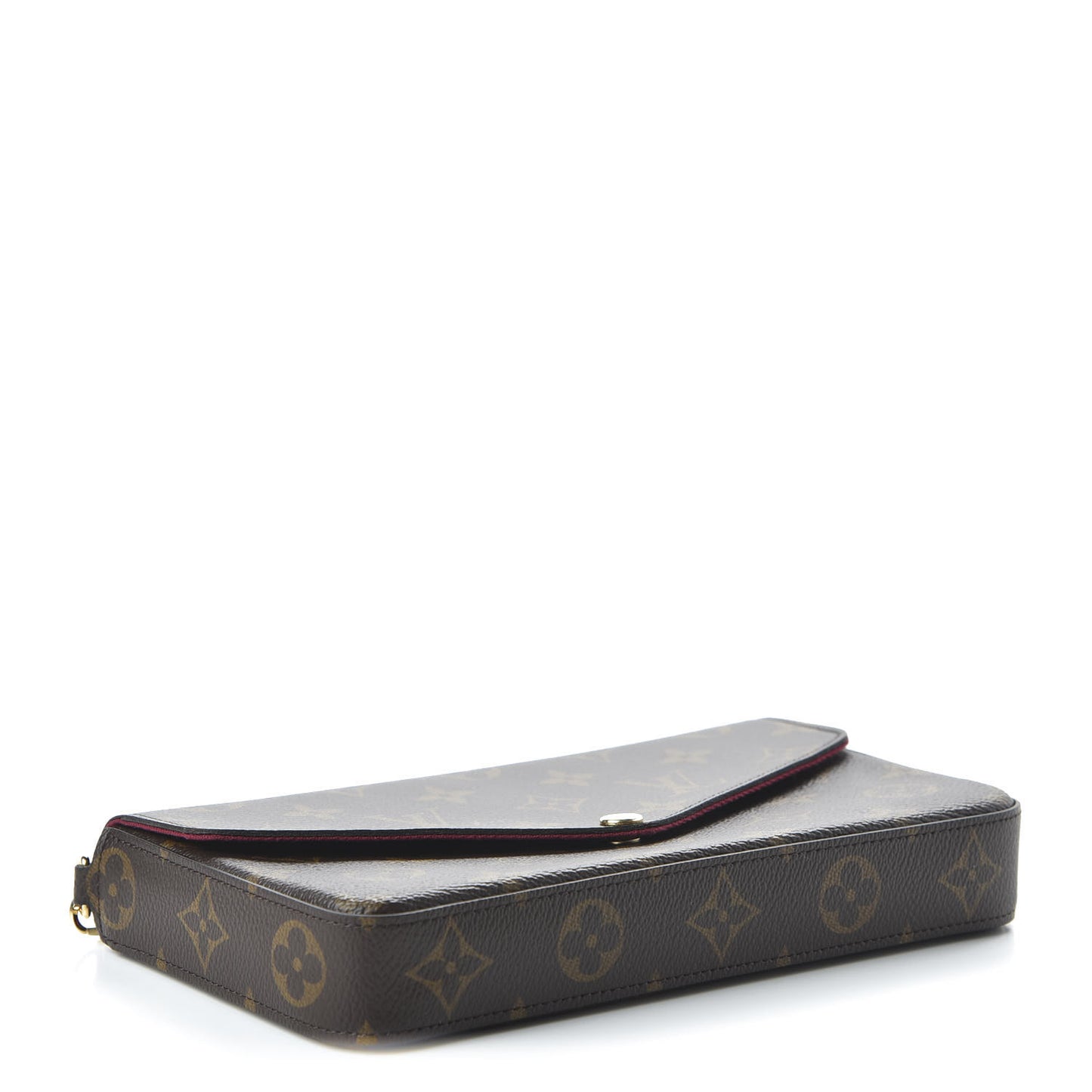 Monogram Pochette Felicie Chain Wallet Fuchsia