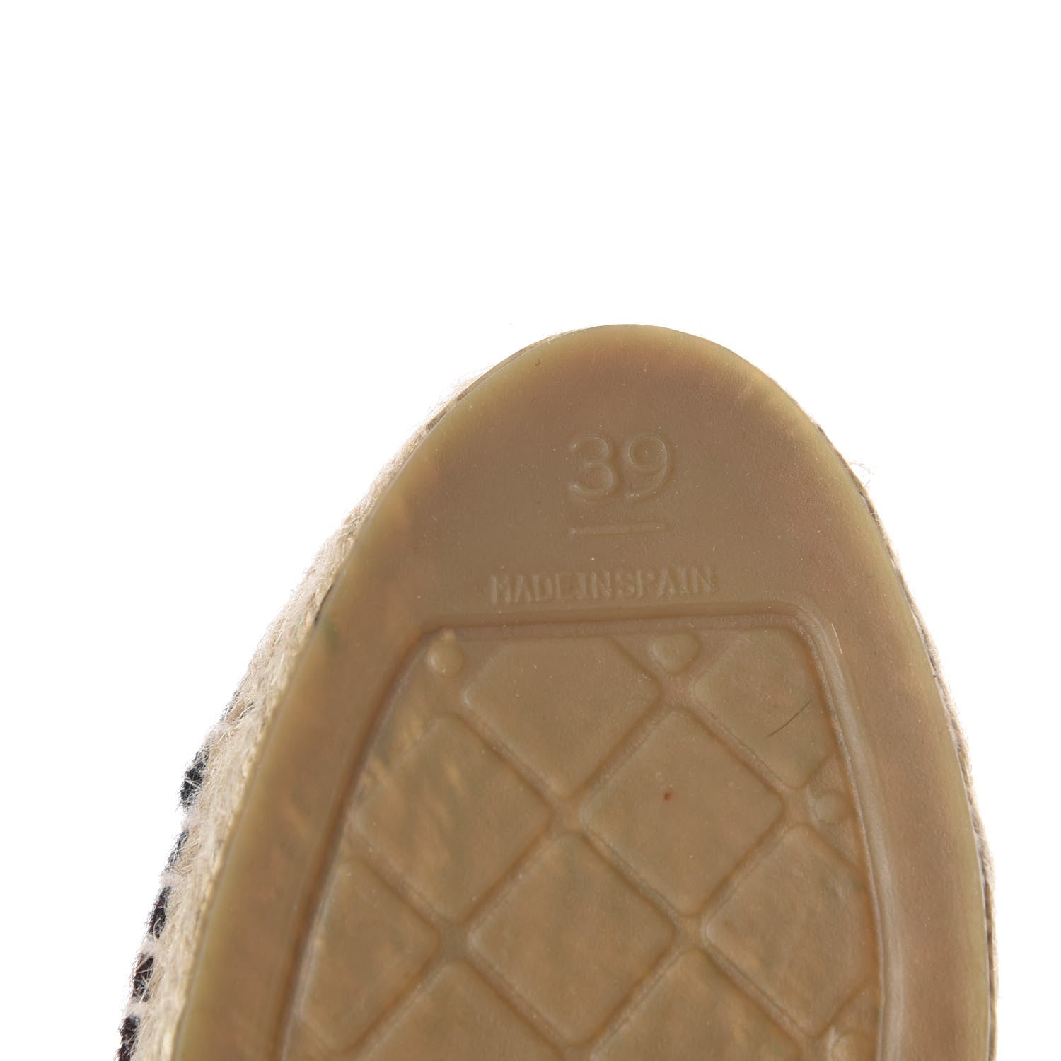 Chanel Plaid Wool CC Espadrilles 39 Navy Dark Red 8 of 13