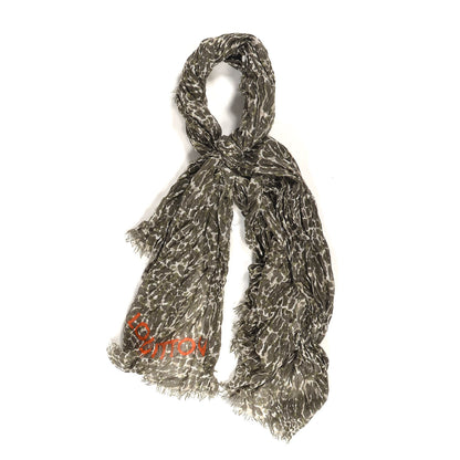 Louis Vuitton Cashmere Silk Leopard Stole Green 1 of 4
