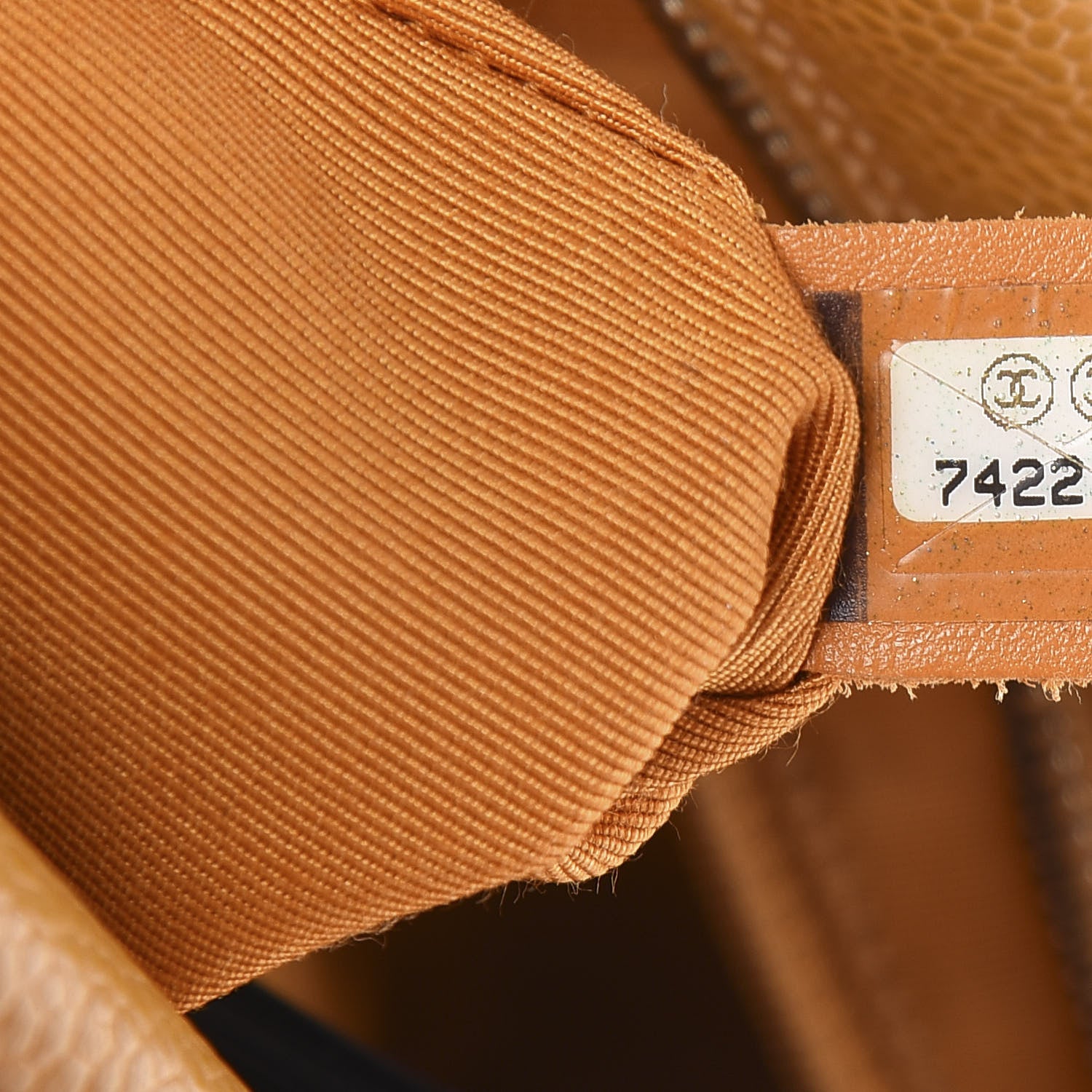 Chanel Caviar Quilted Petit Timeless Shopping Tote PTT Ochre 6 of 10