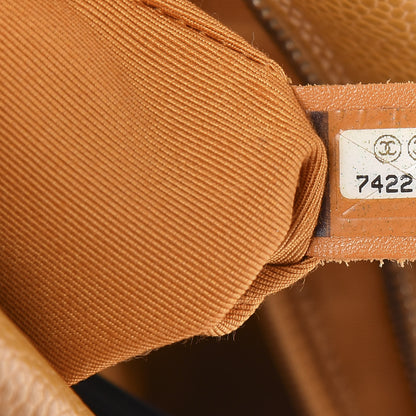 Chanel Caviar Quilted Petit Timeless Shopping Tote PTT Ochre 6 of 10