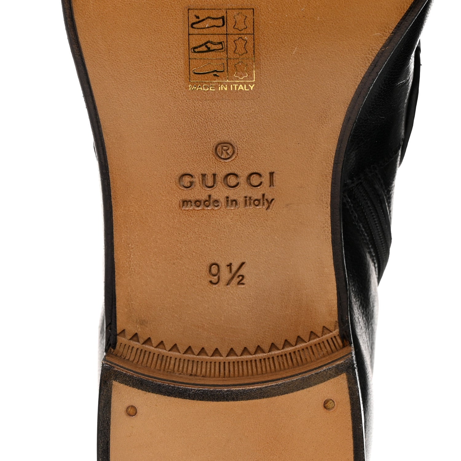 Gucci Quentin Goatskin Mens Horsebit Ankle Boots 9.5 Black 8 of 10
