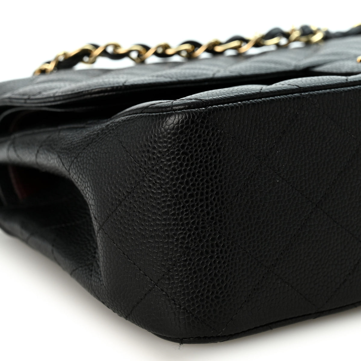 Chanel Caviar Quilted Jumbo Double Flap Black 9 of 10