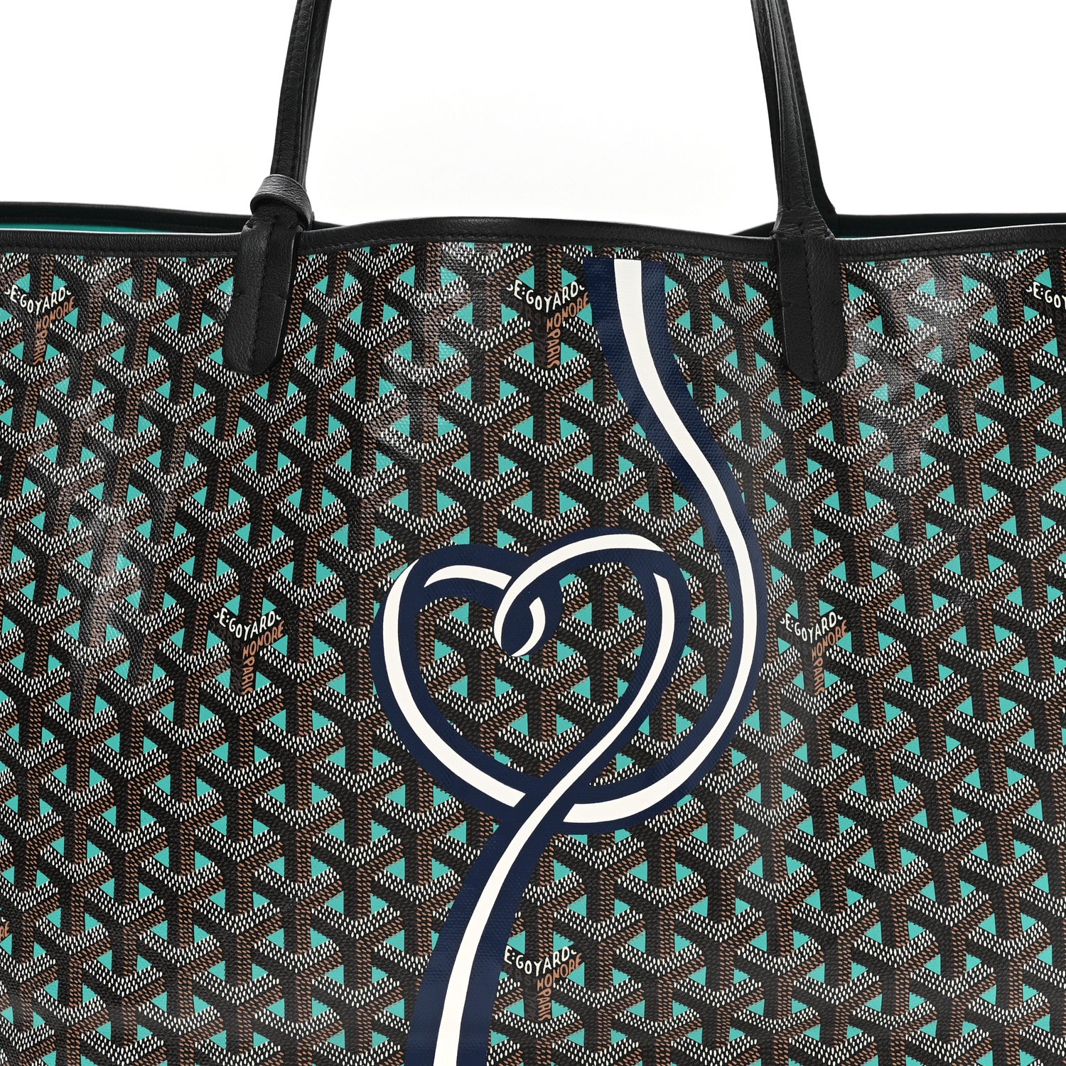 Goyard Goyardine Sunflower Reversible Saint Louis Claire Voie GM Black Opaline 13 of 18