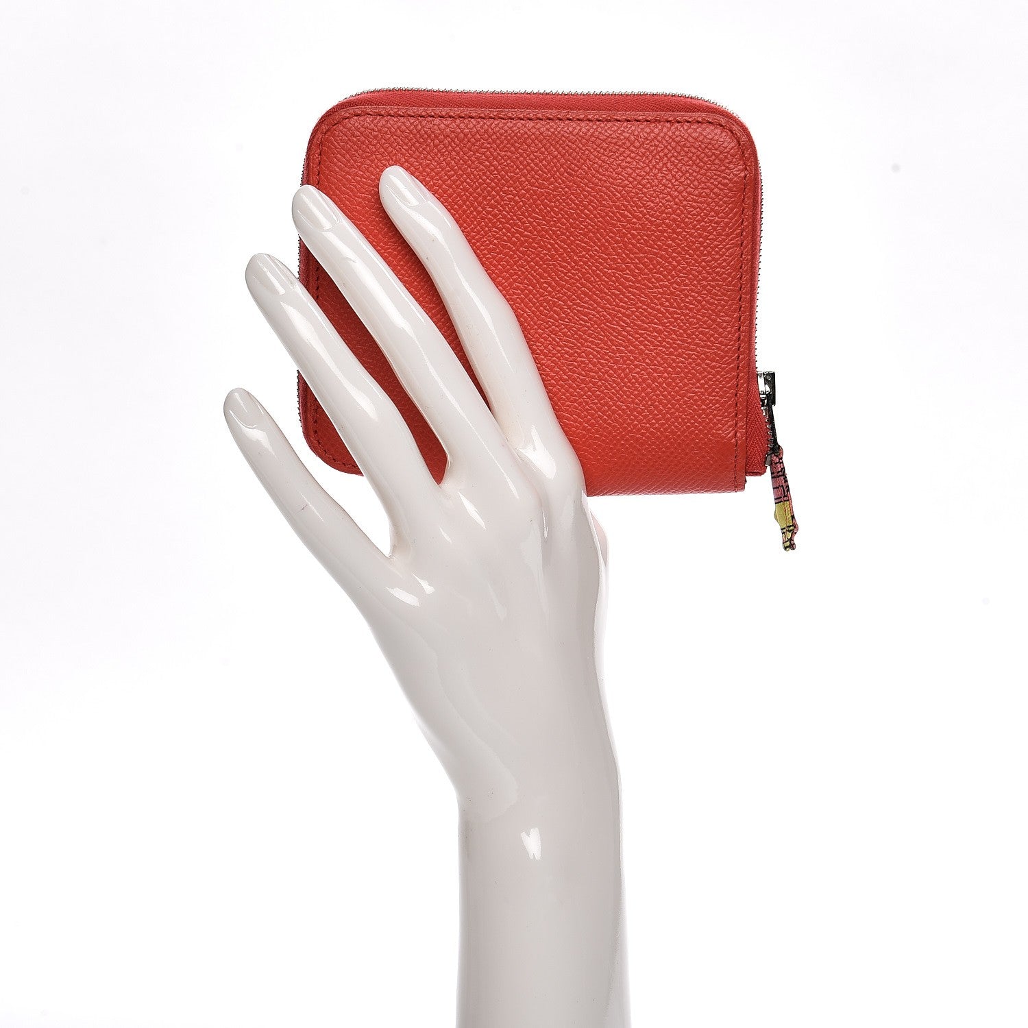 Hermes Epsom Silk'in Compact Wallet Rose Jaipur 2 of 7