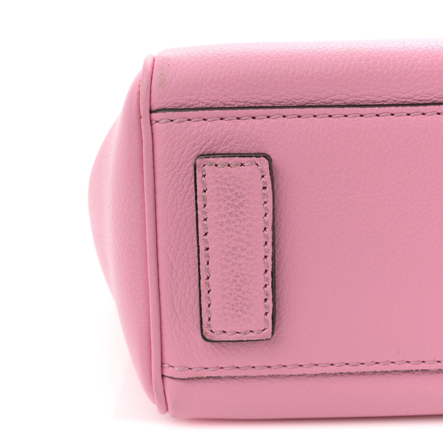 Grained Calfskin Small La Medusa Top Handle Bag Pink