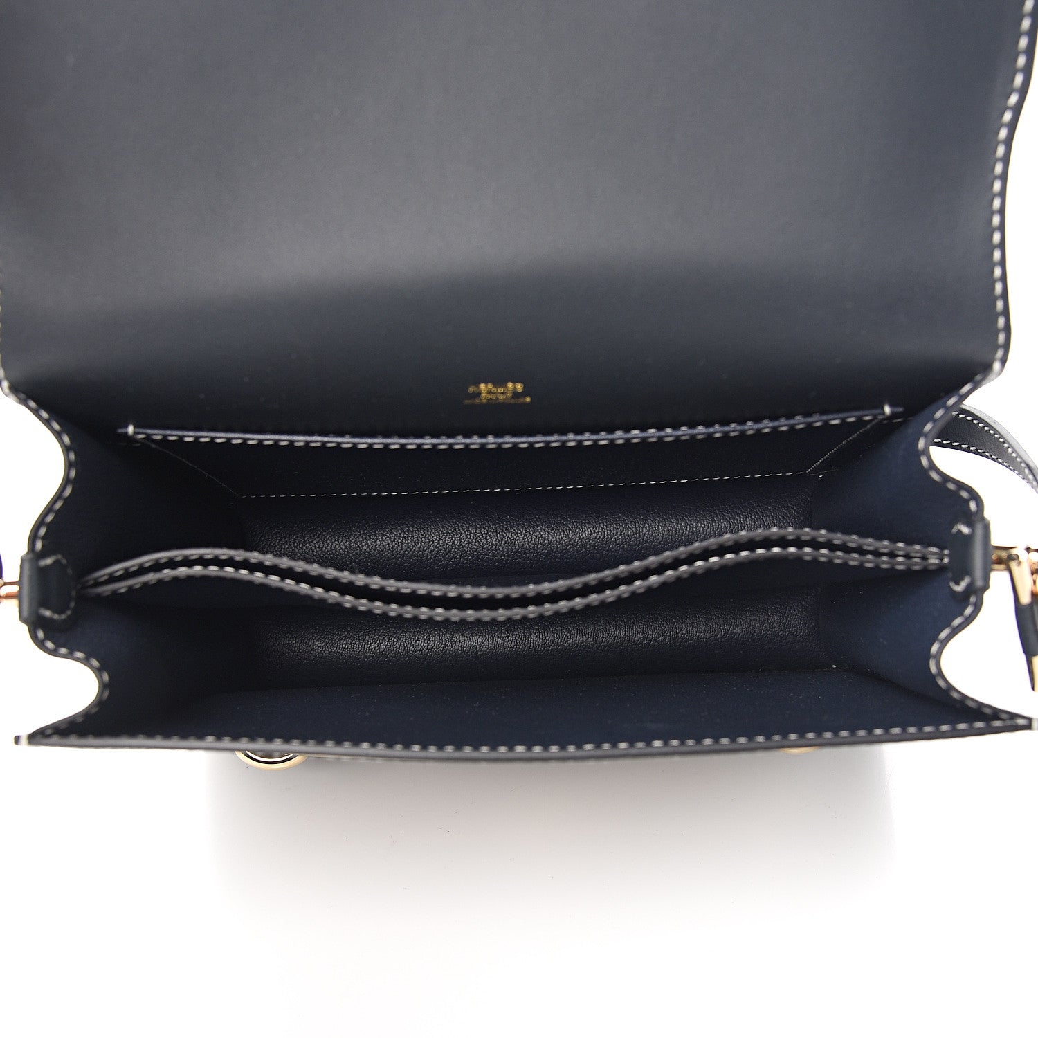 Hermes Veau Sombrero Sac Roulis 23 Bleu Obscur 4 of 9