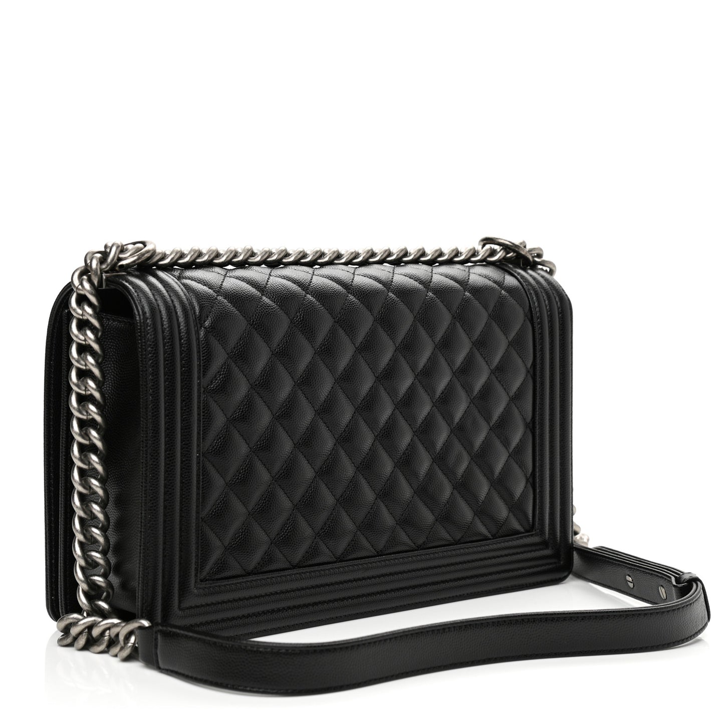 Caviar Quilted New Medium Boy Flap Black
