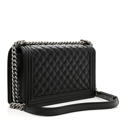 Chanel Caviar Quilted New Medium Boy Flap Black 3 of 9