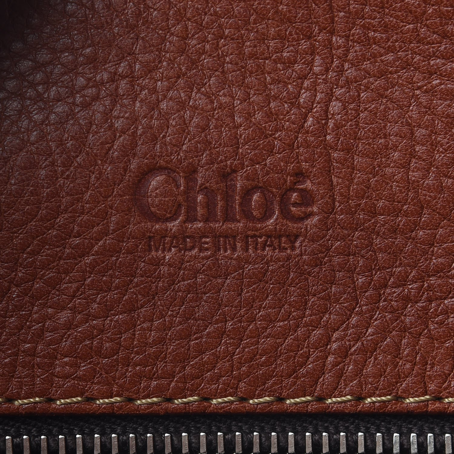 Chloe Calfskin Edith Satchel Ecureil Brown 5 of 10
