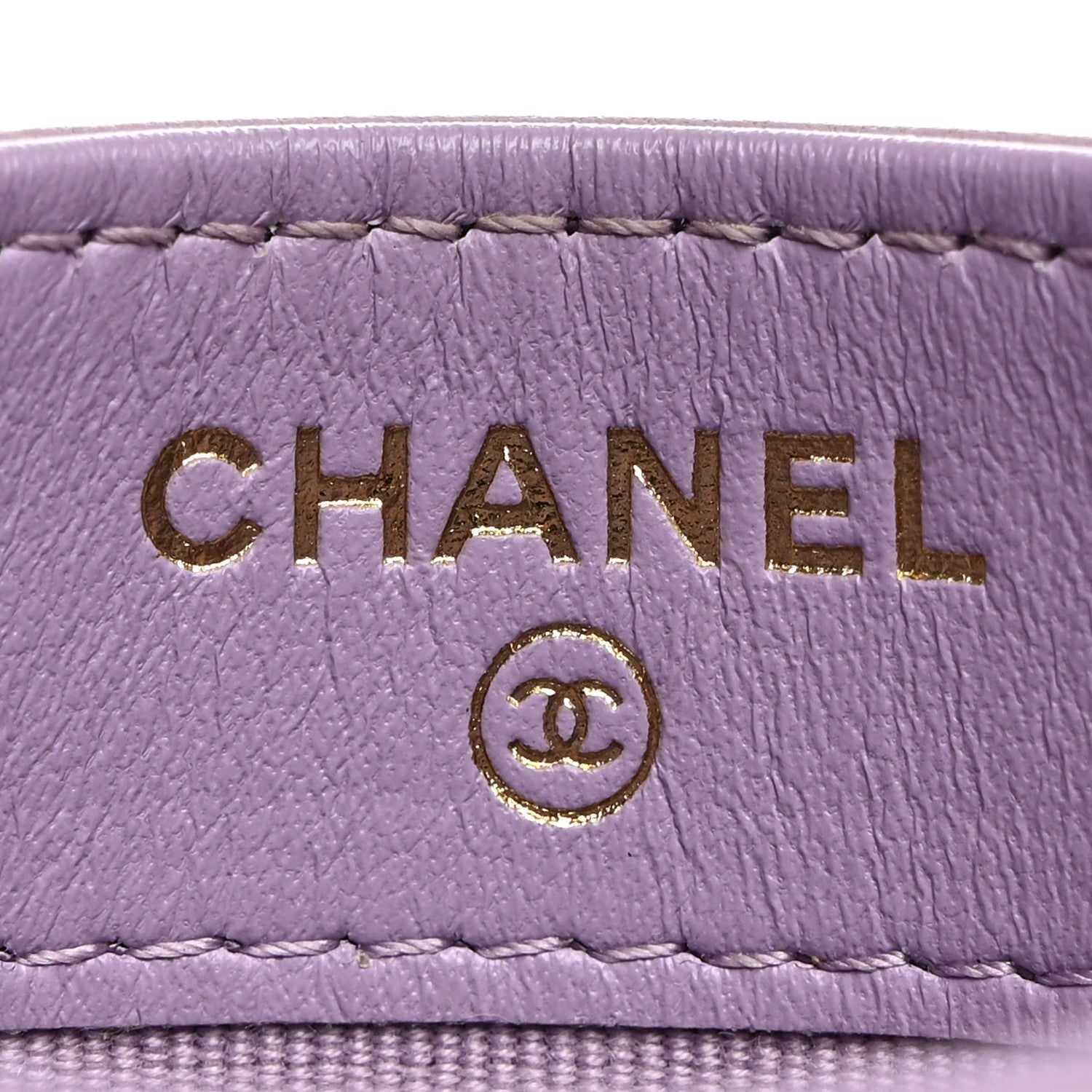 Chanel Lambskin Quilted Chanel 19 Card Holder Light Purple 6 of 11