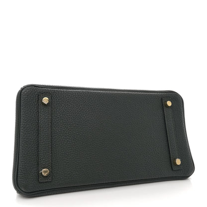 Hermes Togo BIRKIN 30 Vert Fonce 4 of 12