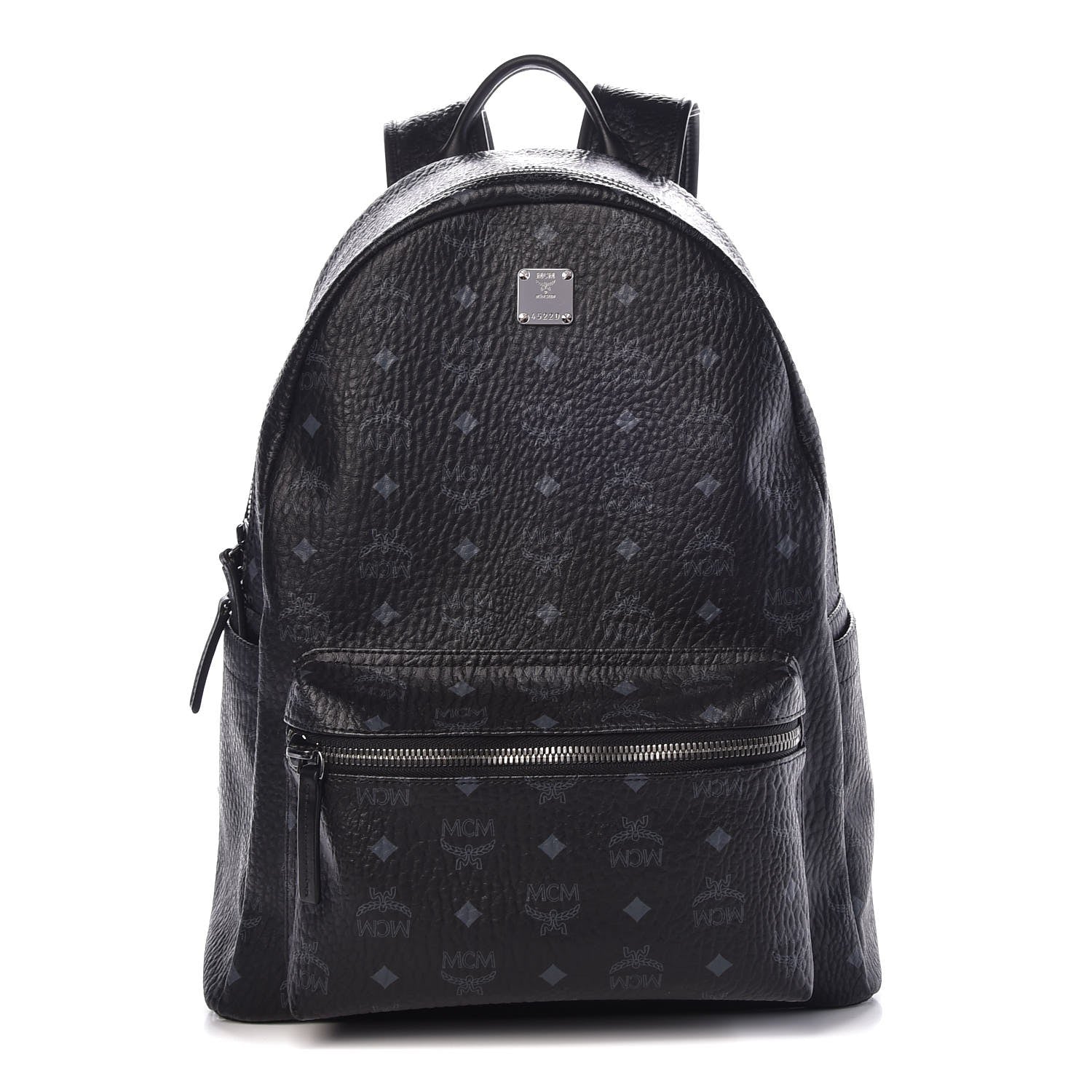 MCM Visetos Medium Stark Backpack Black 1 of 6