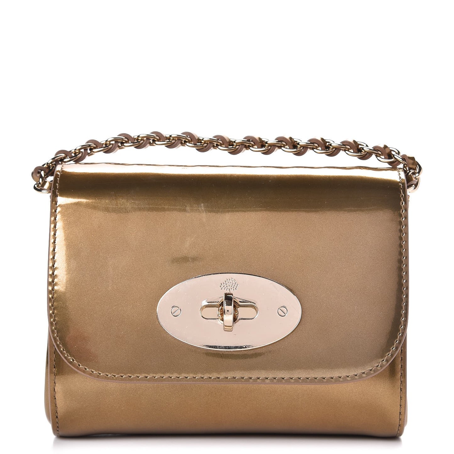Metallic Patent Mini Lily Gold
