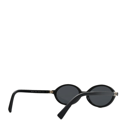 Miu Miu Acetate Oval Regard Sunglasses SMU04Z Black 4 of 7