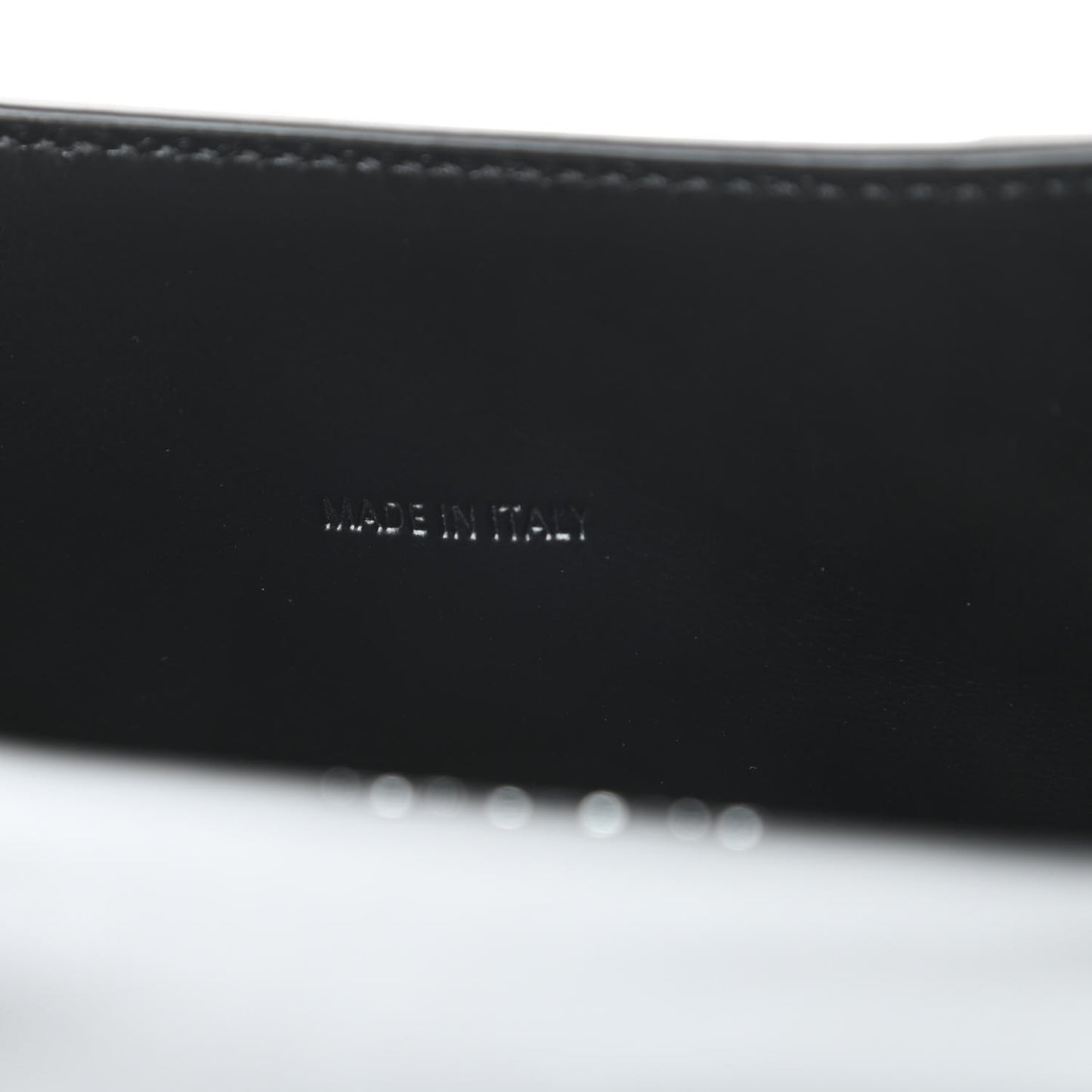 Grained Calfskin Hourglass Top Handle Bag XS Black