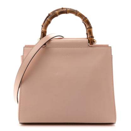 Gucci Nappa Bamboo Small Nymphaea Top Handle Bag  Perfect Pink 1 of 10