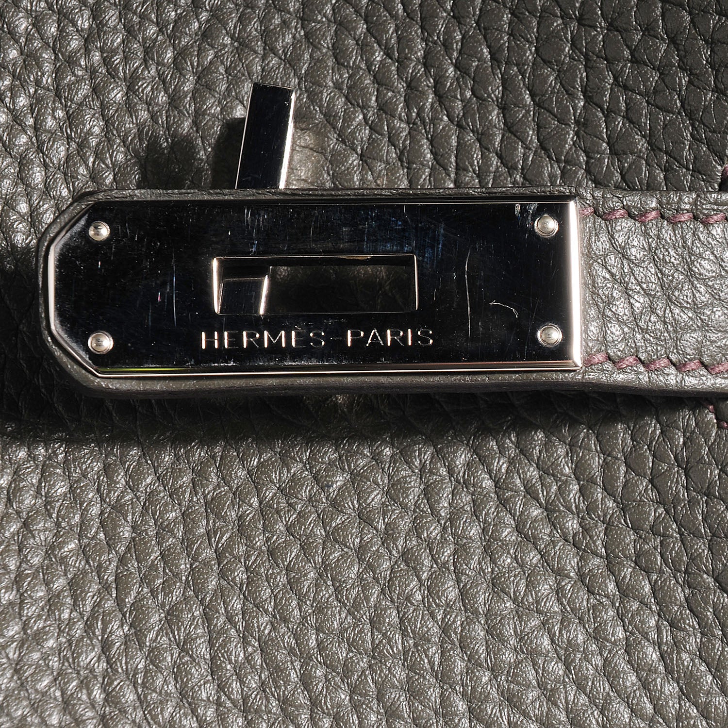 Hermes Taurillon Clemence Birkin 35 Vert de Gris 3 of 17