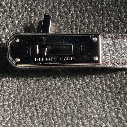 Hermes Taurillon Clemence Birkin 35 Vert de Gris 3 of 17