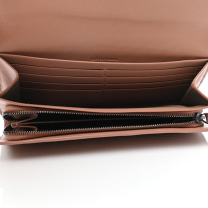 Bottega Veneta Nappa Intrecciato Continental Flap Wallet Dusty Rose 5 of 8