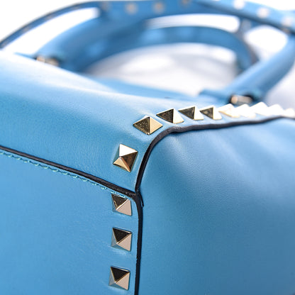 Valentino Garavani Vitello Mini Rockstud Double Handle Tote Parrot 10 of 23