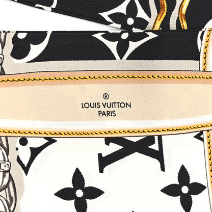 Louis Vuitton Silk Monogram Confidential Bandeau Black 3 of 4