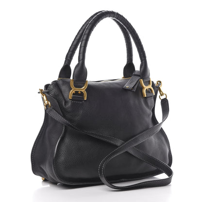 Chloe Calfskin Medium Marcie Satchel Black 3 of 11