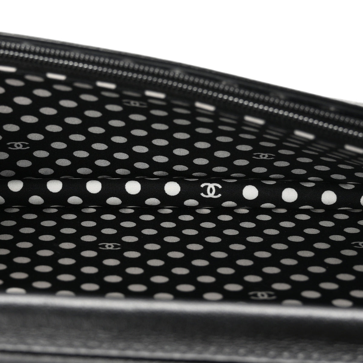 Chanel Lambskin Quilted Pearl CC Flap Clutch Black 5 of 11