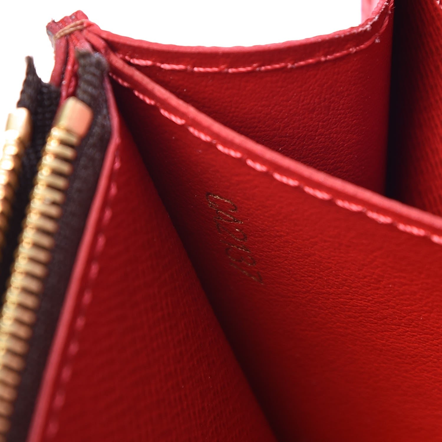 Louis Vuitton Damier Ebene Caissa Wallet Cherry 7 of 8