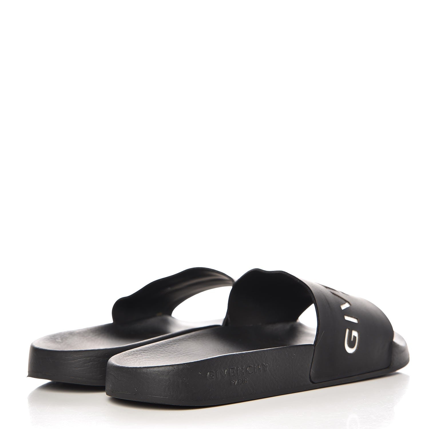 Givenchy Rubber Logo Pool Slide Sandals 39 Black 4 of 10