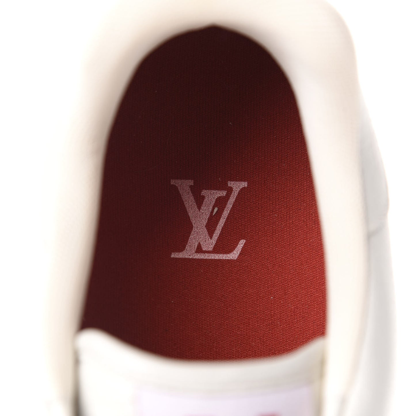 Calfskin Mens LV Trainer Sneaker 9.5 White