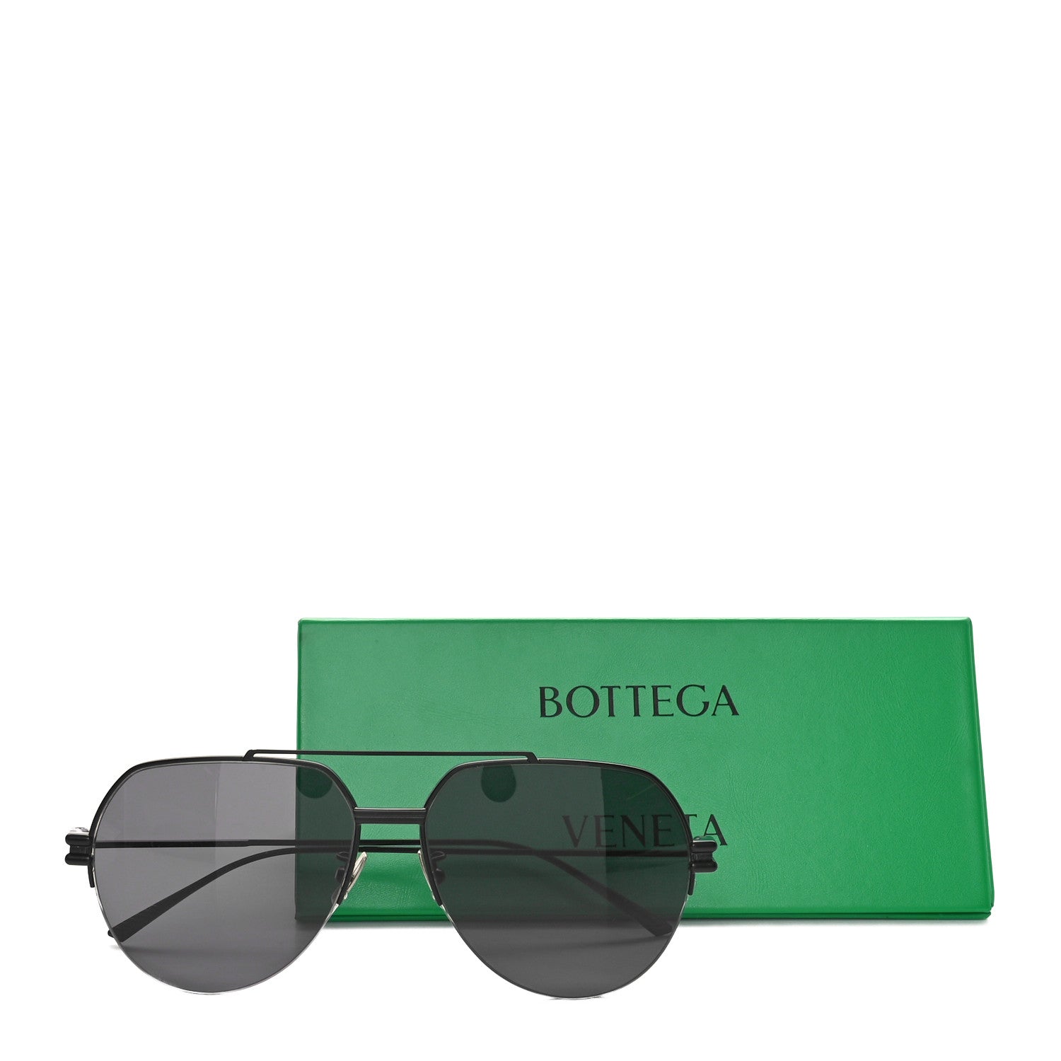 サヒ【BOTTEGA VENETA 】 Sunglasses Bottega Veneta Metal Aviator BV1046S Sunglasses Black 1671043