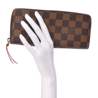 Louis Vuitton Damier Ebene Clemence Wallet Cherry 2 of 8