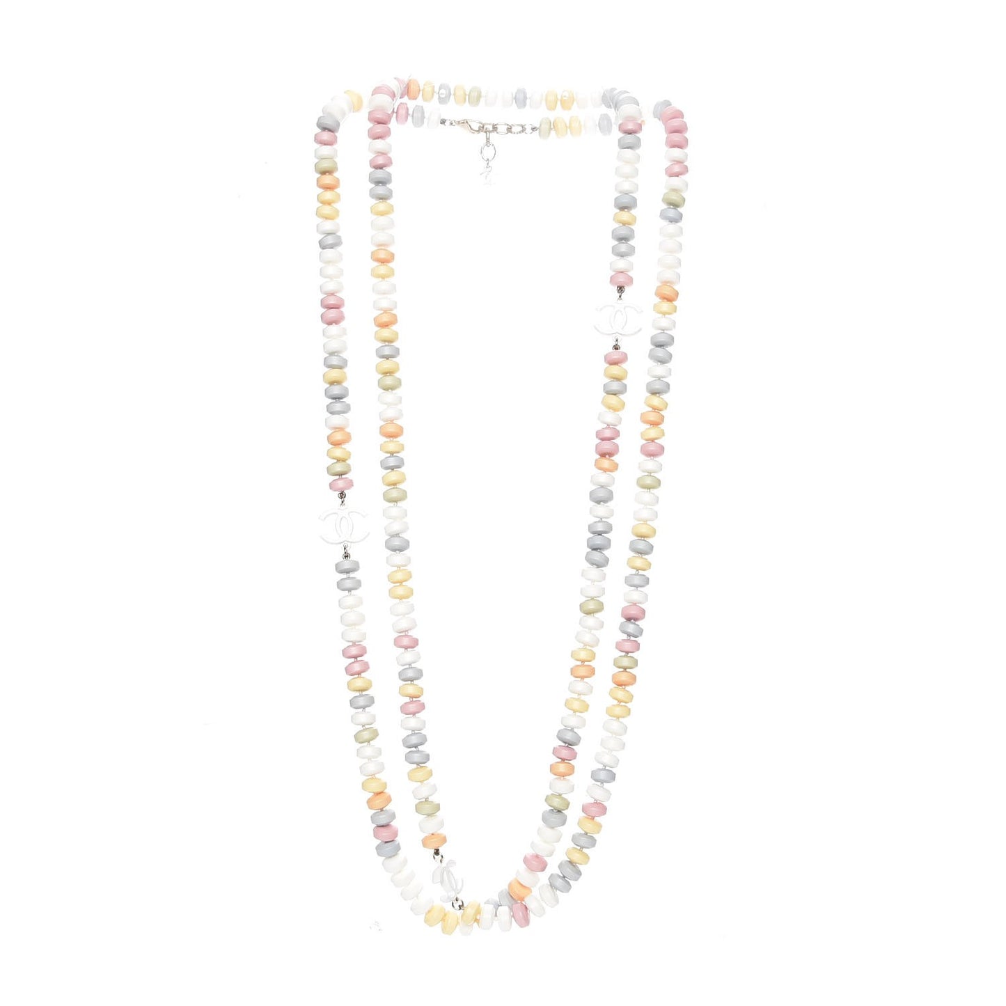 Candy CC Double Strand Necklace Multicolor
