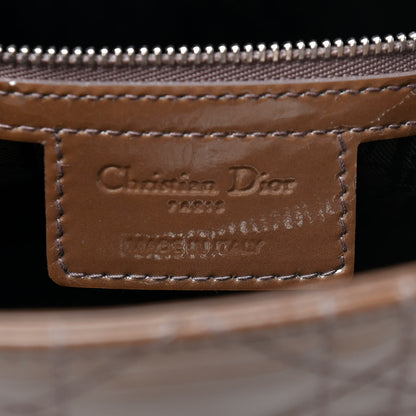 Christian Dior Patent Cannage Large Lady Dior Brown 7 of 9
