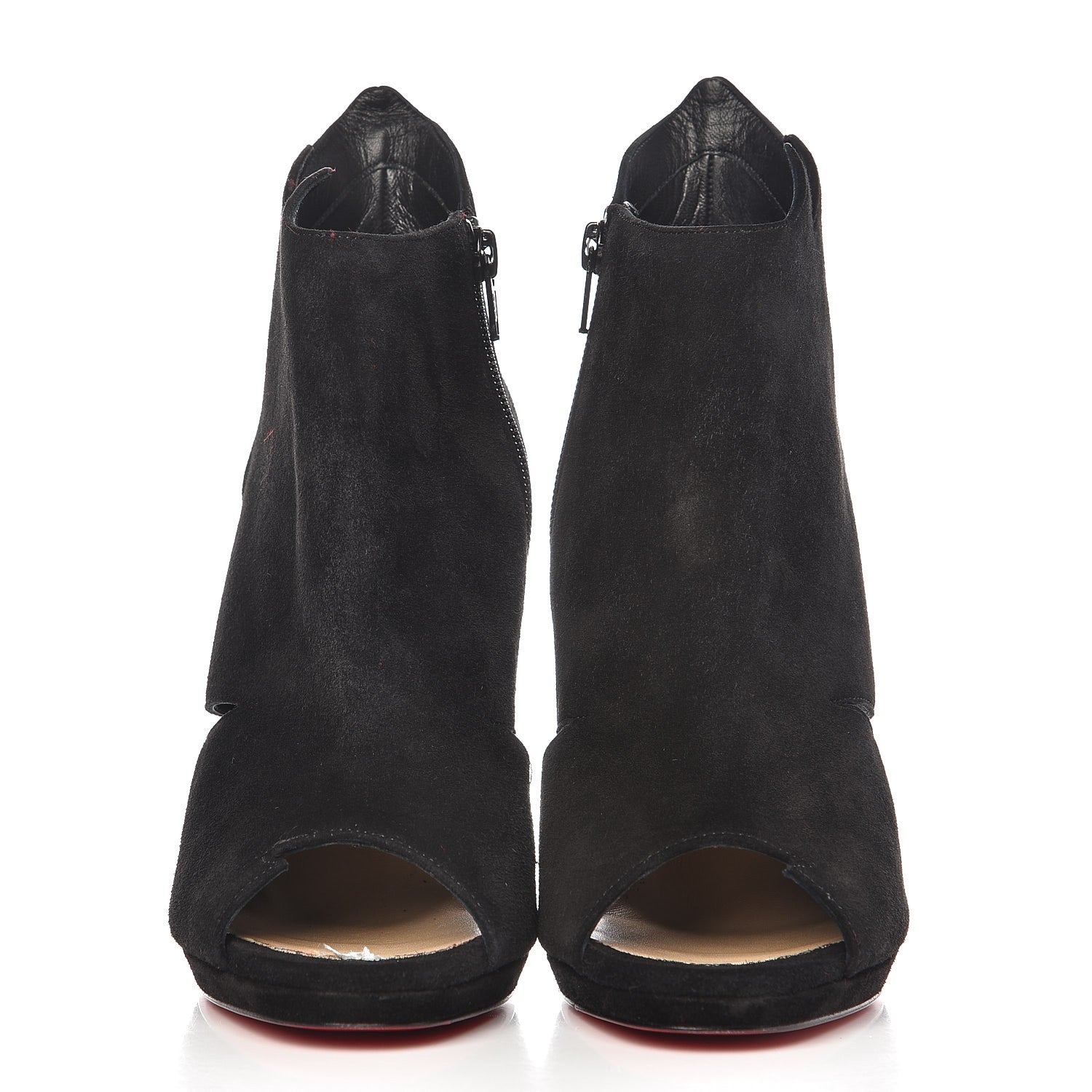 Christian Louboutin Veau Velours Belfeconica 120 Booties 39 Black 3 of 8