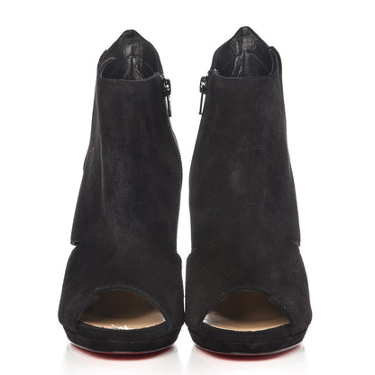 Christian Louboutin Veau Velours Belfeconica 120 Booties 39 Black 3 of 8