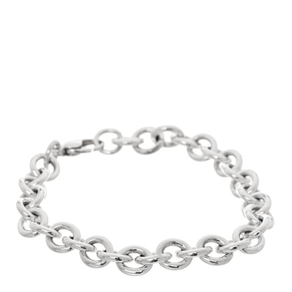 Tiffany Sterling Silver Round Chain Link Bracelet 1 of 5