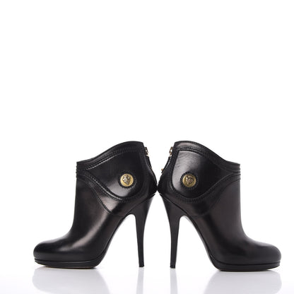 Gucci Calfskin Diane Ankle Zip Boot 4.5 Nero Black 5 of 12
