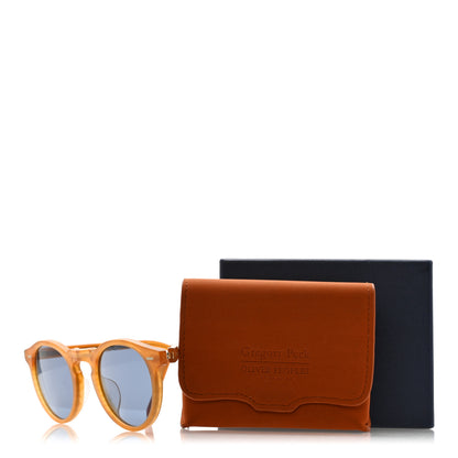 Oliver Peoples Gregory Peck 1962 Sunglasses Amber Tortoise 10 of 10