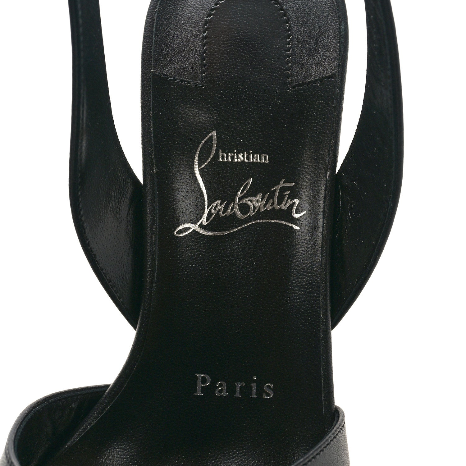 Christian Louboutin Calfskin Mariza 85 Sandals 37 Black 8 of 9
