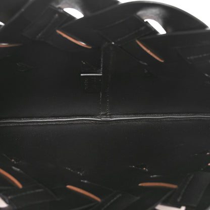 Prada Vitello Intreccio Tress Clutch Cognac Black 6 of 11