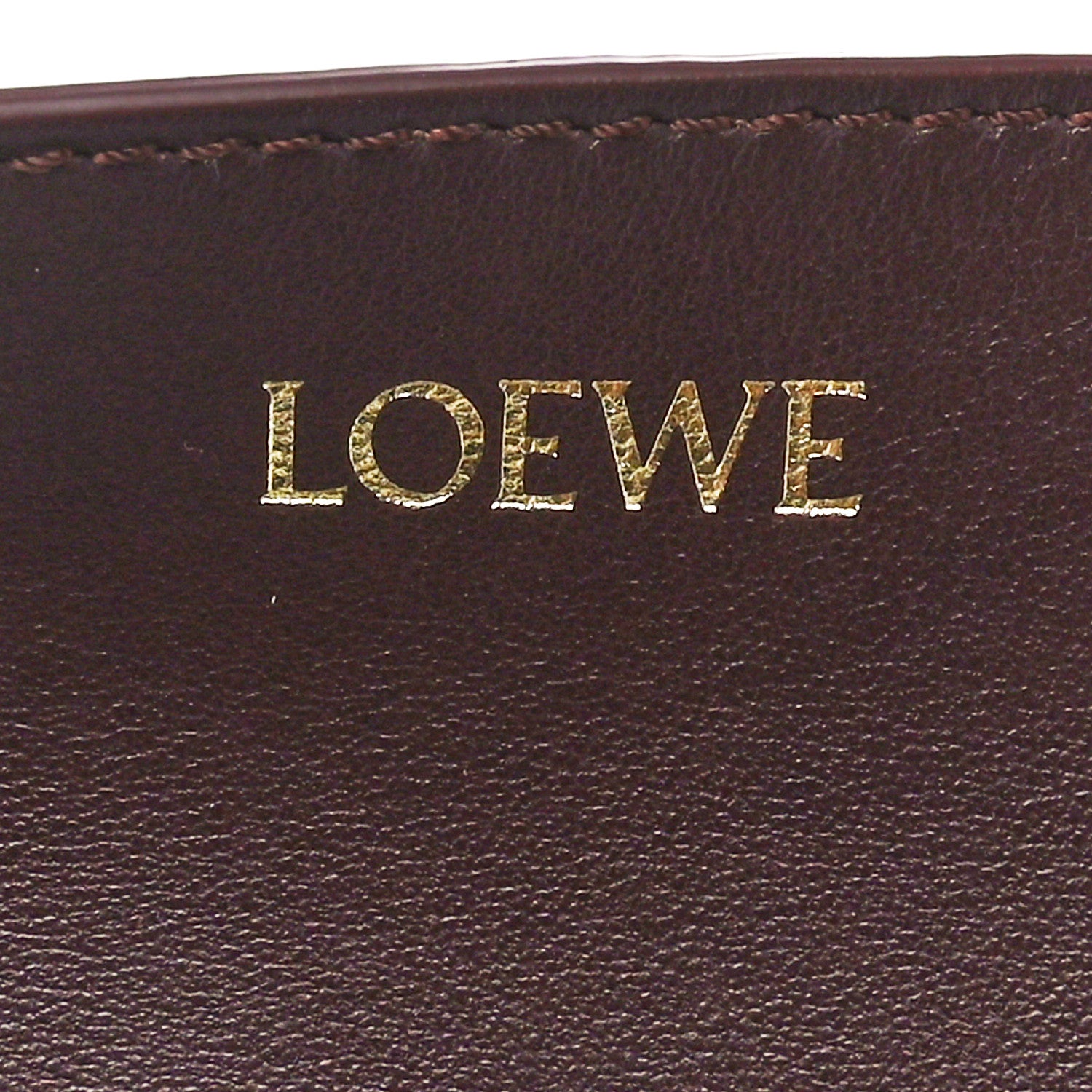 Loewe Shiny Calfskin Medium Puzzle Fold Tote Dark Burgundy 6 of 10