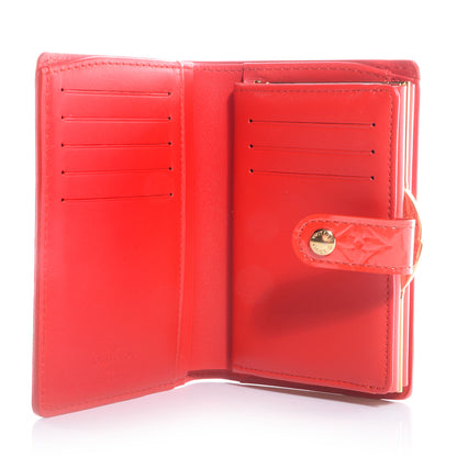Louis Vuitton Vernis French Purse Wallet Orange Sunset 5 of 8