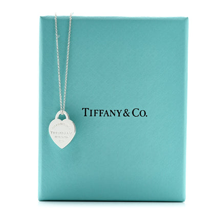 Tiffany Sterling Silver Small Return To Tiffany Heart Pendant Necklace 7 of 7