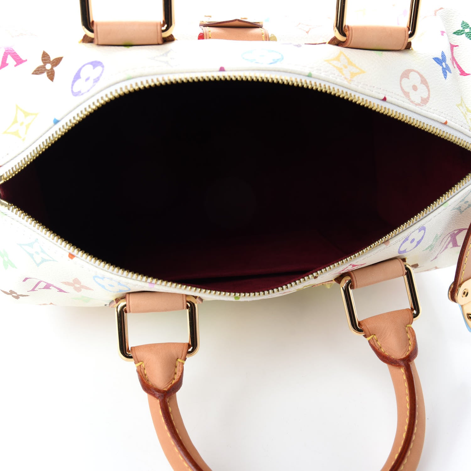 Louis Vuitton Monogram Multicolor Speedy 30 White 5 of 10