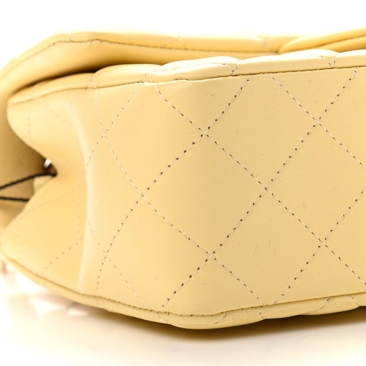 Chanel Lambskin Quilted Mini Rectangular Flap Yellow 13 of 20